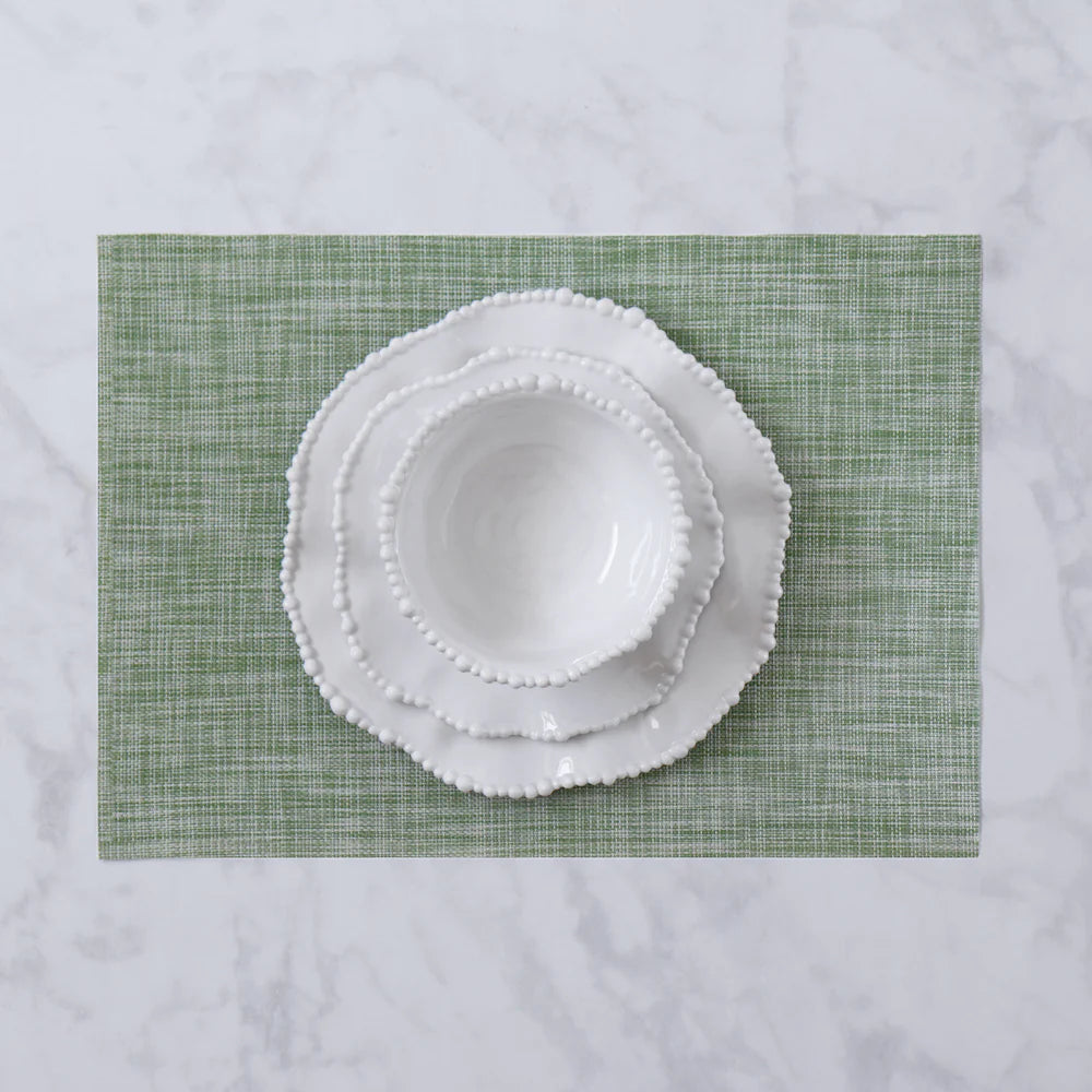 Beatriz Ball VIDA Rectangular Woven Placemats - Green - S/4