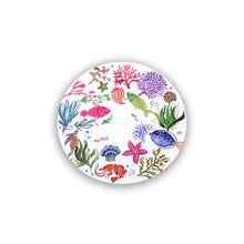 Load image into Gallery viewer, VIDA Croc Reversible 15.5&quot; Round Placemats Set of 4 - Coastal
