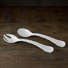 Load image into Gallery viewer, Beatriz Ball VIDA Alegria Large Melamine Salad Servers White
