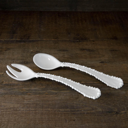 Beatriz Ball VIDA Alegria Large Melamine Salad Servers White