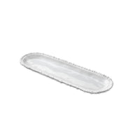 long narrow tray with pearled trim