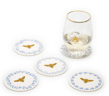 Load image into Gallery viewer, Bees and Blooms Heavyweight Paper Coasters - S/24
