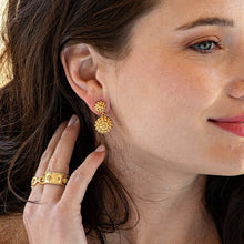 Load image into Gallery viewer, Capucine de Wulf Berry Double Drop Earrings - Gold
