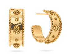 Load image into Gallery viewer, Capucine de Wulf Berry Hoop Earrings - Small - Gold
