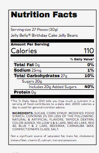 Birthday Cake Jelly Beans 3.5 oz Grab & Go Bag