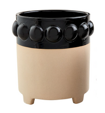 Load image into Gallery viewer, Black Bead Flower Pots
