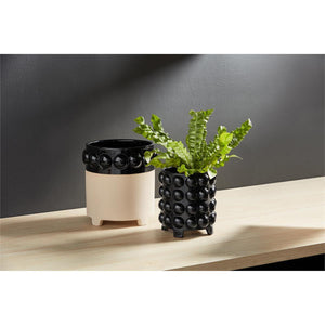Black Bead Flower Pots