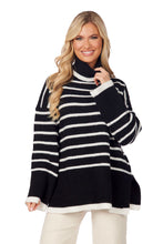 Load image into Gallery viewer, Black Dunn Striped Sweater
