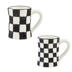 Black & White Check Mug
