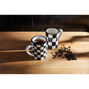 Black & White Check Mug