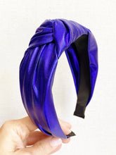 Load image into Gallery viewer, Blue Metallic Headband
