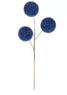 Blue Glittery Ball Pick