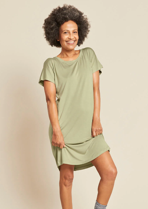 Boody Goodnight Night Dress - Sage