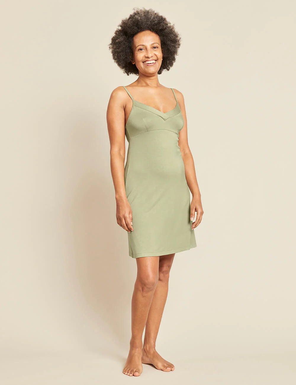 Boody Goodnight Slip Sleep Dress - Sage - FINAL SALE AGAPANTHUS Boody Goodnight Slip Sleep Dress - Sage - FINAL SALE AGAPANTHUS