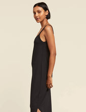 Load image into Gallery viewer, Boody V-Neck Slip Dress - Black
