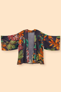 Botany Bliss in Charcoal Kimono Jacket