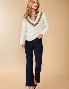 Spartina 449 Brooke Ponte Trouser Slate Blue