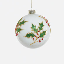 Load image into Gallery viewer, Holly Berry Glass Ornaments
