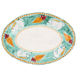 Vietri Campagna Uccello Oval Platter