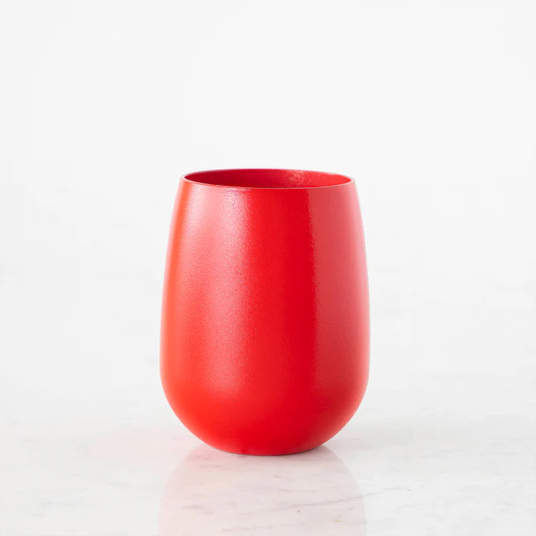 Hester & Cook Red Stemless Wine Symglass
