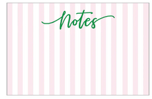 Load image into Gallery viewer, Cabana Stripes "Notes" Slab Notepad
