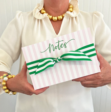 Load image into Gallery viewer, Cabana Stripes "Notes" Slab Notepad
