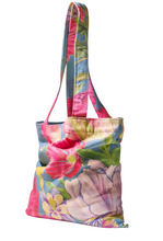 Load image into Gallery viewer, Powder Canvas Tote Bag - Floral Study - Denim
