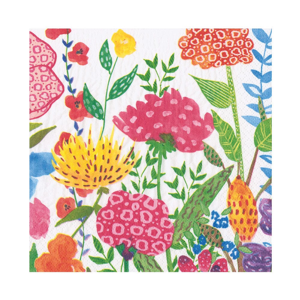 Caspari Cottage Floral Paper Napkins