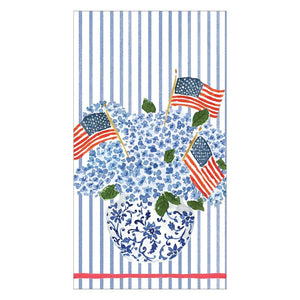 Flags and Hydrangeas Paper Napkins