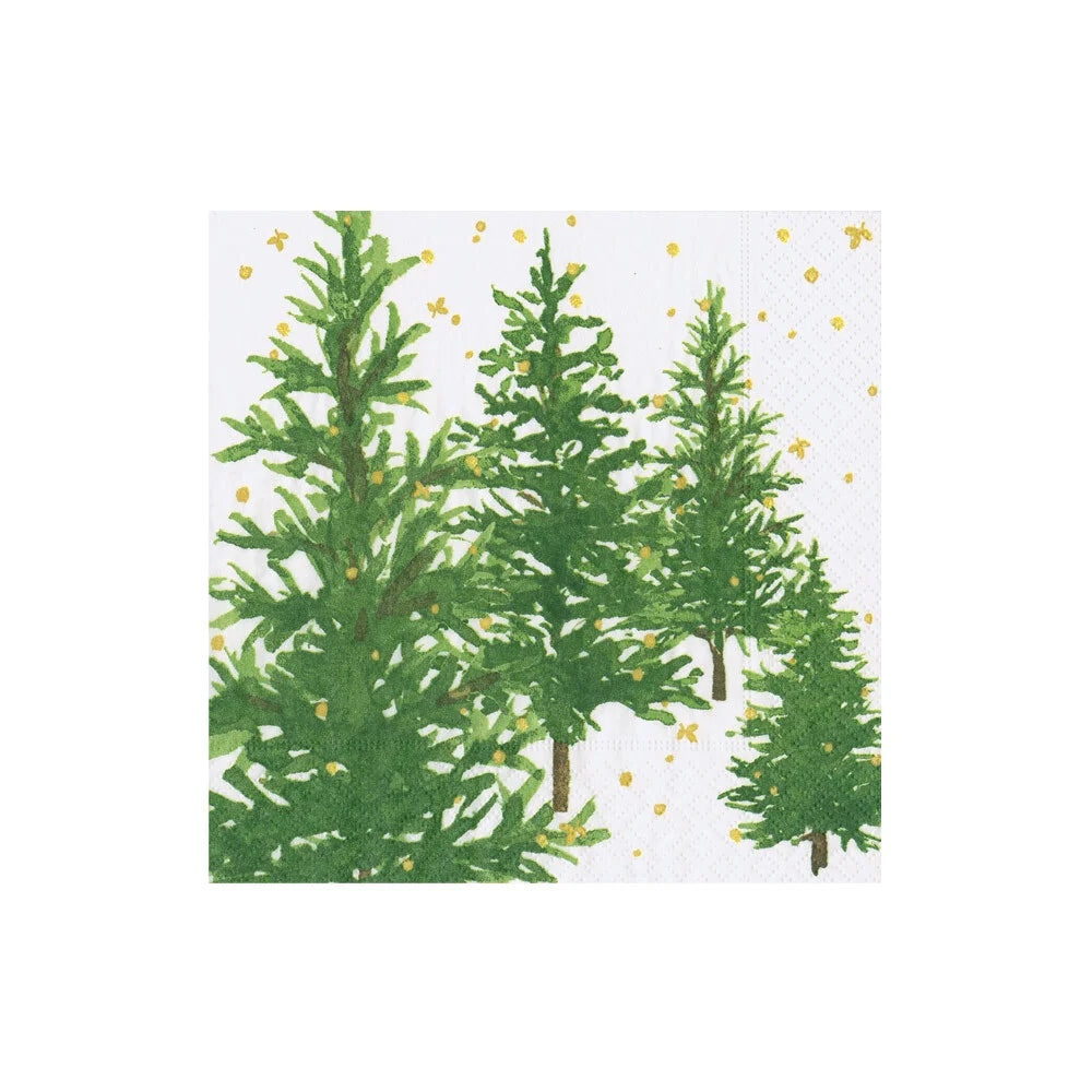 Caspari White Christmas Napkins