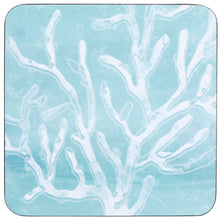 Load image into Gallery viewer, Cerulean Sea Coral Square Coaster Set 4
