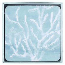 Load image into Gallery viewer, Cerulean Sea Coral Square Coaster Set 4
