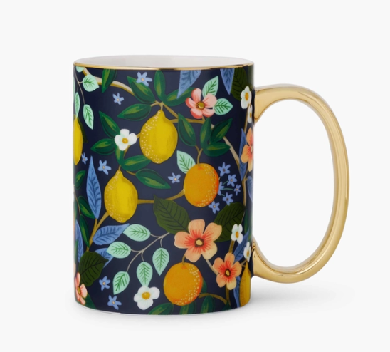 Citrus Grove Porcelain Mug