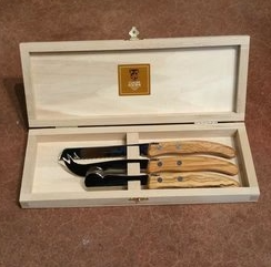 Claude Dozorme Berlingot Breakfast Knife Set - Olive Wood Handles