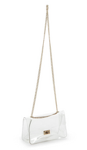 Load image into Gallery viewer, Clear Picture See Through Bags w/ Gold Hardware
