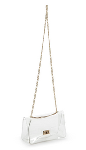 Clear Picture See Through Bags w/ Gold Hardware