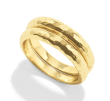 Load image into Gallery viewer, Cleopatra Slice Stacking Ring Set - Gold
