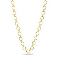 Capucine de Wulf Cleopatra Small Link Necklace in Hammered Gold - 16