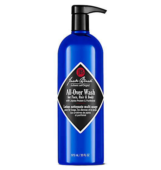 Jack Black All-Over Wash for Face, Hair & Body bottle