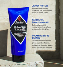 Load image into Gallery viewer, graphic about Jack Black All-Over Wash for Face, Hair &amp; Body
