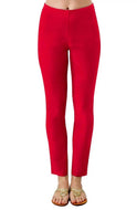 Gretchen Scott Designs Cotton / Spandex GripeLess Pants - Solid Crimson