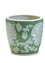Load image into Gallery viewer, Countryside Hand-Painted Cachepot / Planter
