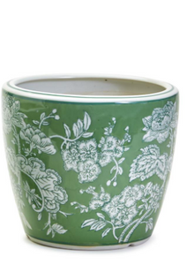 Countryside Hand-Painted Cachepot / Planter