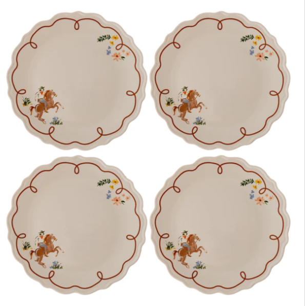 Cowboy Appetizer Plate S/4