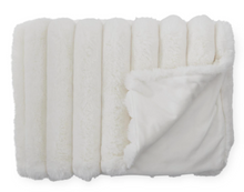 Load image into Gallery viewer, Cream Faux Fur Throw Blanket
