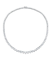 Load image into Gallery viewer, Crislu Classic Graduated Tennis Necklace Finished in Pure Platinum 16&quot;
