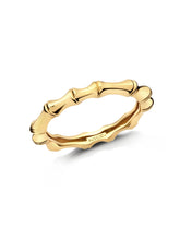 Load image into Gallery viewer, Crislu Bamboo Metal Band Finished in 18kt Yellow Gold
