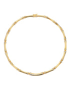 Crislu Bamboo Necklace Finished in 18Kt Yellow Gold