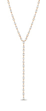 Load image into Gallery viewer, Crislu Lavish Y-Shaped CZ Necklace Finished in 18kt Rose Gold
