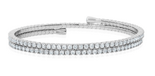 Load image into Gallery viewer, Crislu Flex Double Band Wrap Around Bracelet Finished In Pure Platinum
